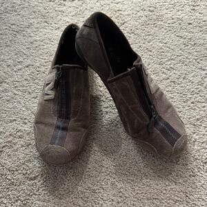 Merrell Arabesque Leather Zip Up Shoes Sneakers Loafers Women's Size 7.5 Brown